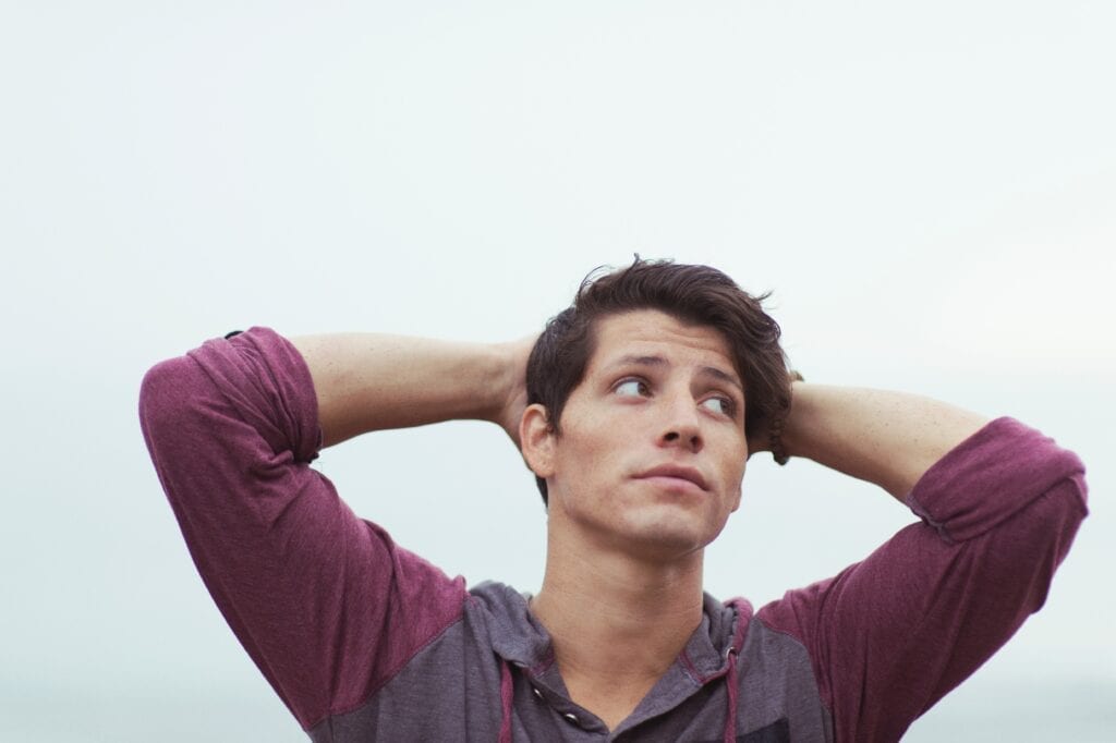 Man Looking Into Distance Pic